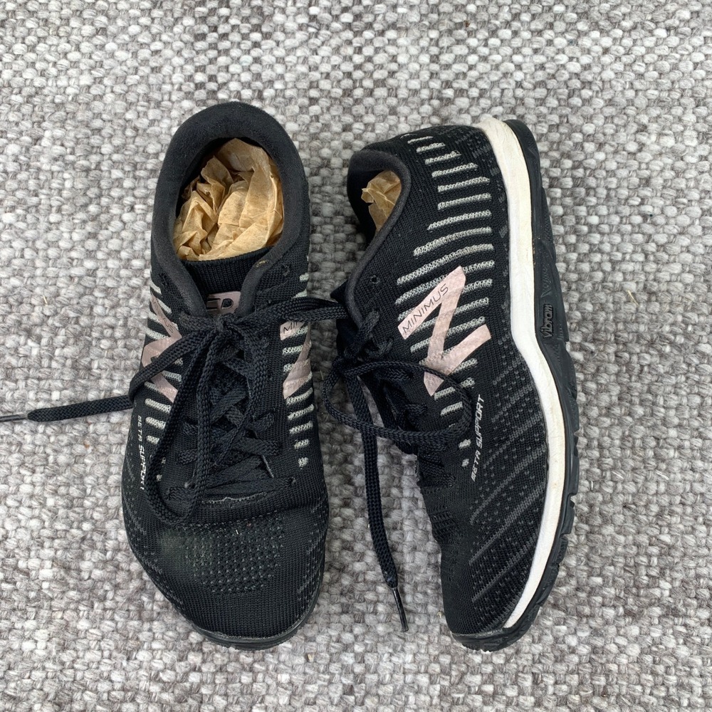 New Balance Minimus 20v7 Training Shoes Womens 5.5 Black WX20BP7 Vibram Sole